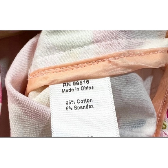 Coldwater Creek Sz PS Spring Floral Print Blazer Jacket Peplum Stretch Womens - Picture 7 of 7